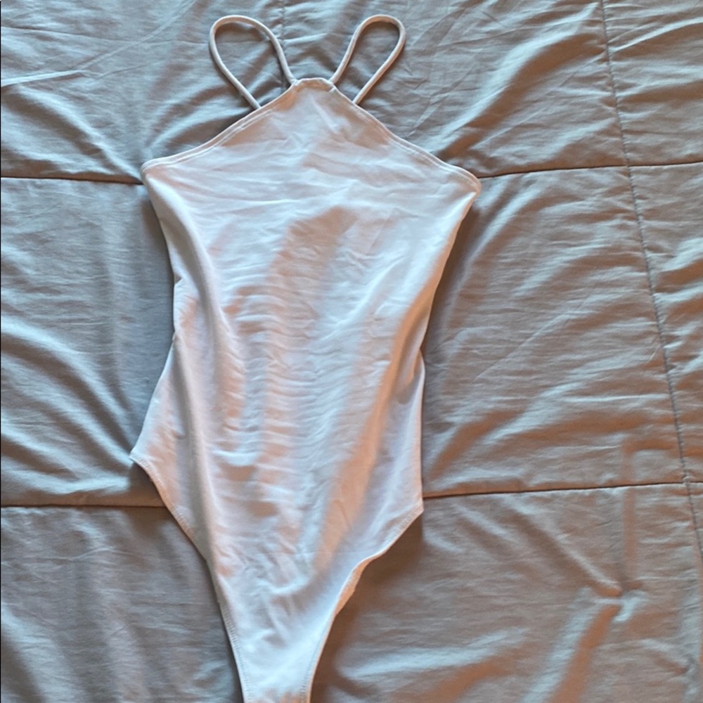 Abercrombie white high neck bodysuit